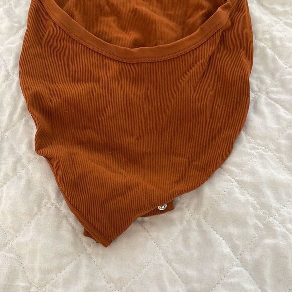 Brown bodysuit with Kris Kross straps to snap full bottom size Large - Picture 5 of 5